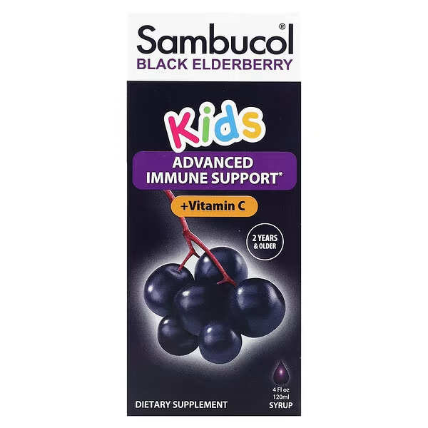 Сироп з чорної бузини для дітей (120 мл) Sambucol