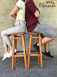 ПАБ табурет стілець Єва для кафе та бару високий дерев'яний, фото 7