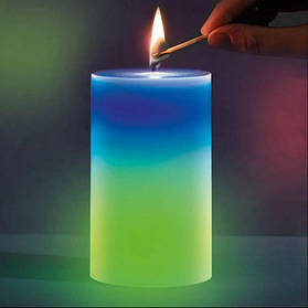 Воскова свічка Mood Magic зі справжнім полум'ям та LED підсвічуванням