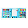 Дитячий художній набір для малювання 208 предметів у зручному кейсі з ручкою Синій, фото 2