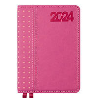 Ежедневник А6 Leo Planner датированный 2024 Destiny сливовый 352 стр