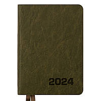 Ежедневник А6 Leo Planner датированный 2024 Corsa хаки 352 стр