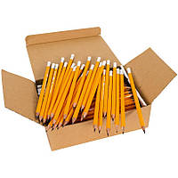 Графитный карандаш 2B с резинкой Marco в упаковке 144 шт