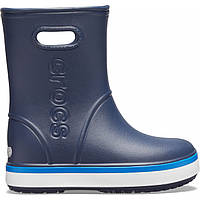 Резиновые сапоги детские Crocs Kids Crocband Rain Boot Navy / Bright Cobalt 10/27/17.5 см