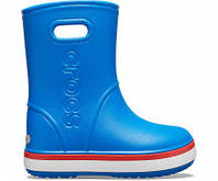 Резиновые сапоги детские Crocs Kids Crocband Rain Boot Bright Cobalt/Flame 8/25/15.5 см