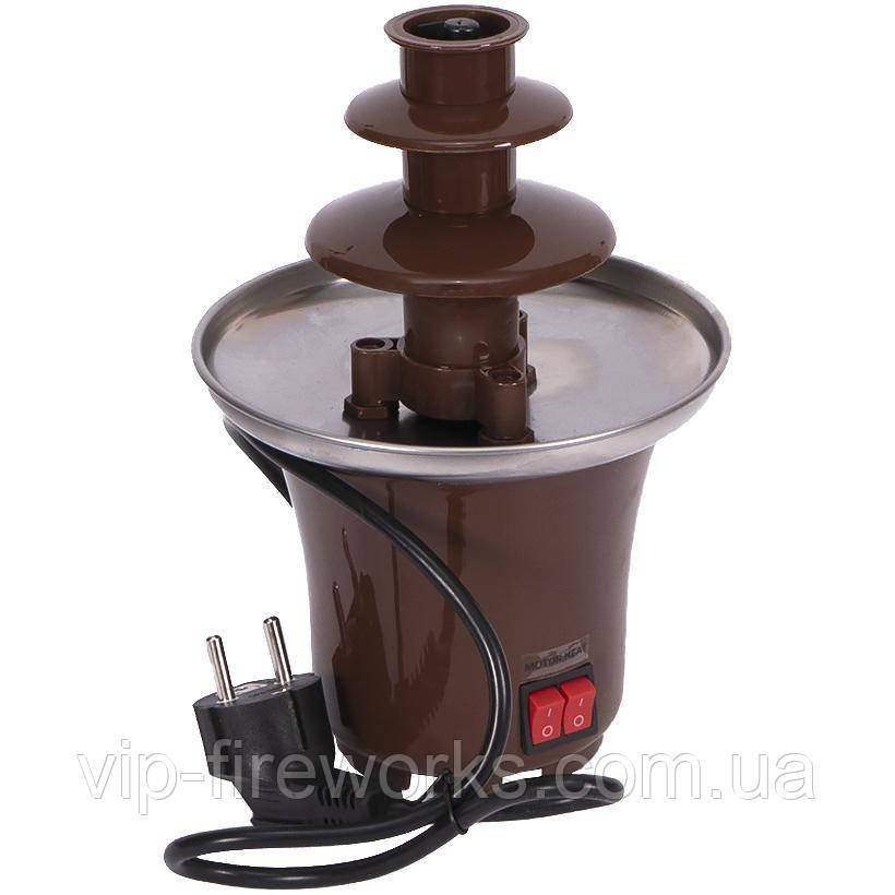 Шоколадний фонтан фондю Chocolate Fondue Fountain Mini TV-68 Коричневий