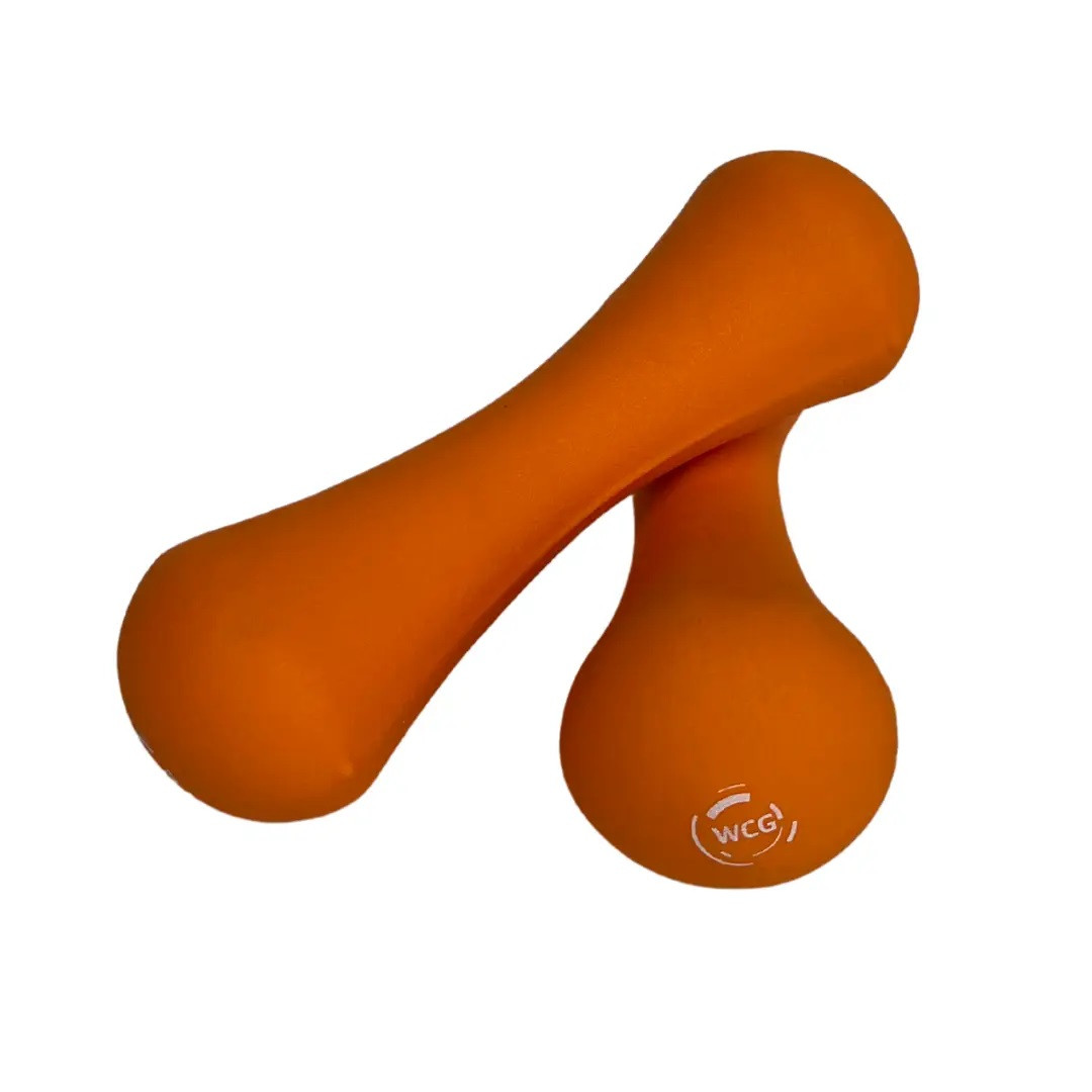 Гантелі неопренові по 3 кг (2х3) WCG, маленькі для фітнесу, фото 1