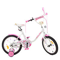 Велосипед двухколесный детский с звонком и катафотами 16 дюймов Profi Star Y1685 Белый