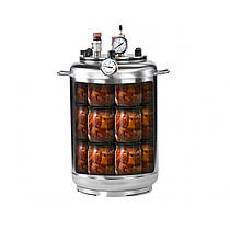 Автоклав для домашнього консервування тушонки (14 л. банок, нержавійка)