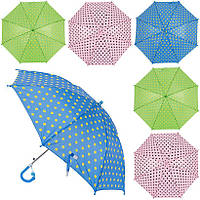 Зонтик-трость детский в горошек SY-19