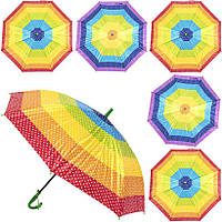 Зонтик-трость детский полуавтомат разноцветный SY-20