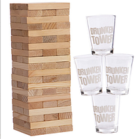 Настільна гра для дорослих Дженга SP-Sport Drunken Tower Jenga GB076-1B (60 шт)