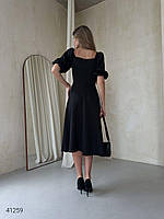 Романтична жіноча сукня міді з об'ємними рукавами на резинці з 42 по 48 розмір, фото 10