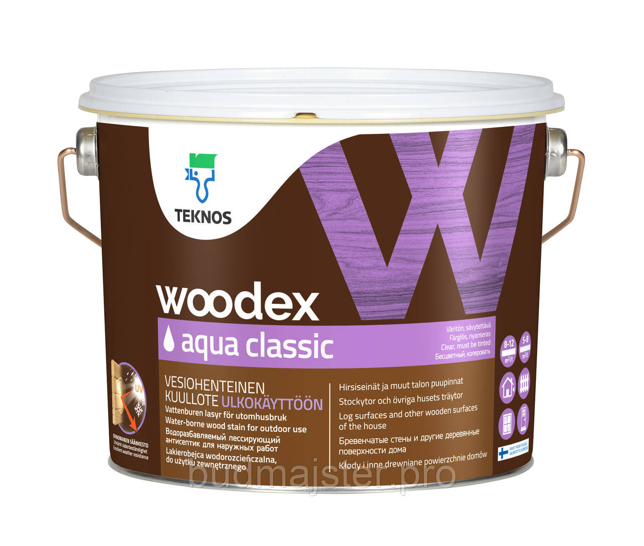 Засіб Teknos WOODEX AQUA CLASSIC, 9 л.