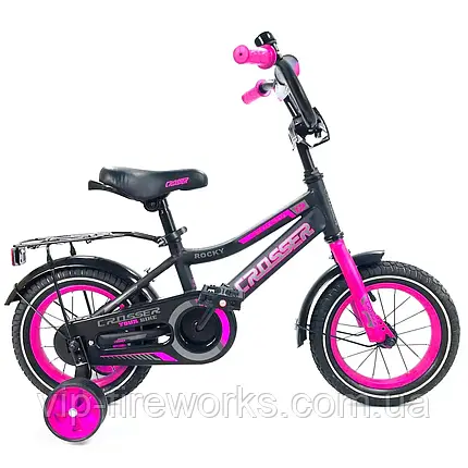 Дитячий велосипед Crosser Rocky 12" Рожевий, фото 2
