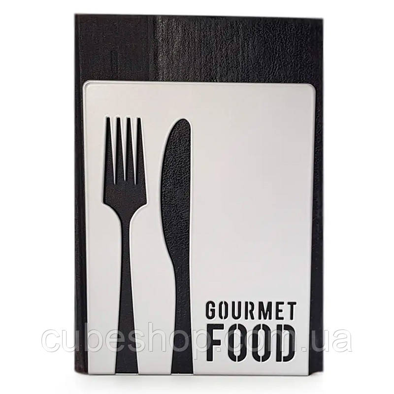 Кухонний тримач для книг Gourmet food (сірий)