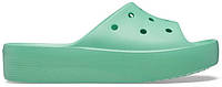 Женские кроксы Crocs Classic Platform Slide M7W9-39-25.5 см Jade Stone 208180