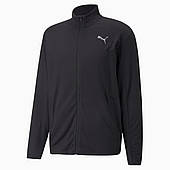 Олімпійка чоловіча Puma CLOUDSPUN Full-Zip Jacket 522399 01 (чорна, легка куртка, спортивна, бренд пума)