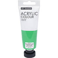 Акриловая краска металлического зеленого цвета в тубе на 75 мл Art Ranger Acrylic 124 Metallic в упаковке 2 шт