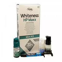 Whiteness HP MAXX, матеріал для відбілювання зубів, 35% перекис водню, набір 4 г + рідкий кофердам