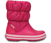 Зимние сапоги Crocs Kids Winter Puff Boot Candy Pink р. J1/32,5/20.5см