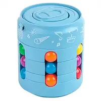 Головоломка антистресс для детей банка Cans Spinner Cube Игрушка-антистресс для детей Голубой