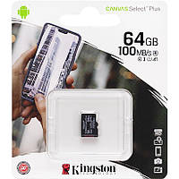 Карта памяти Kingston на 64GB MicroSDXC UHS-I A1 (Class 10) (card only) 298963
