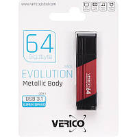 Флешка для хранения информации Verico USB 64Gb MKII Cardinal Red USB 3.1 603846 Красная в упаковке 1 шт