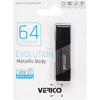 Флешка для хранения информации Verico USB 64Gb MKII Gray USB 3.1 603822 Серая в упаковке 1 шт