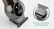 Машинка Тример для стрижки волосся та бороди VGR V-989 зарядка від USB Акумуляторна з насадками, фото 4