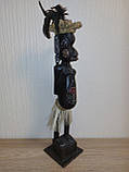 Статуетка дерев'яна африканець ручної роботи висота 50 см, фото 5