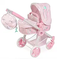 Прогулочная коляска-трансформер для кукол с рюкзачком-сумочкой Фантазия Океана DeCuevas 80541 Розовый