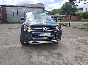 Захист переднього бампера Volkswagen Amarok (подвійна) d76/60
