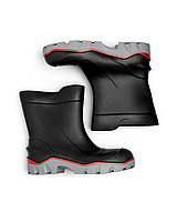 Чоловічі гумові чоботи для полювання рибалки литі, черевики гумові чоботи осінні зимові ПВХ Чорні 42