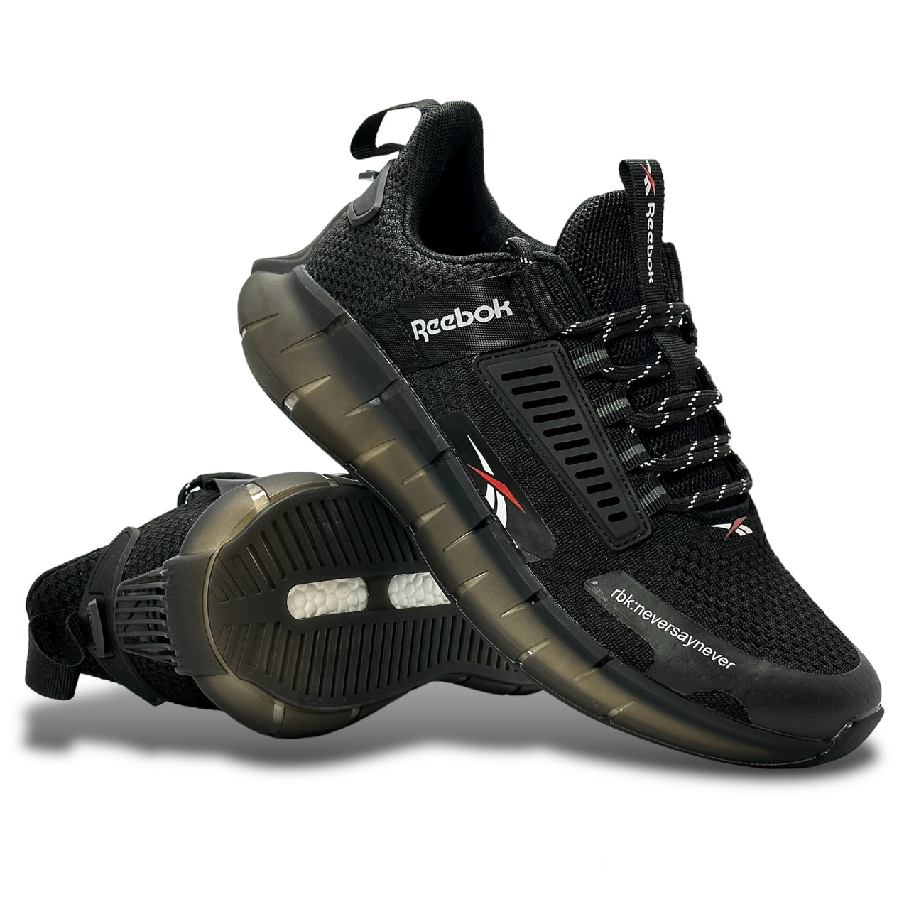 Чоловічі кросівки Reebok сітка чорні весняні/літні