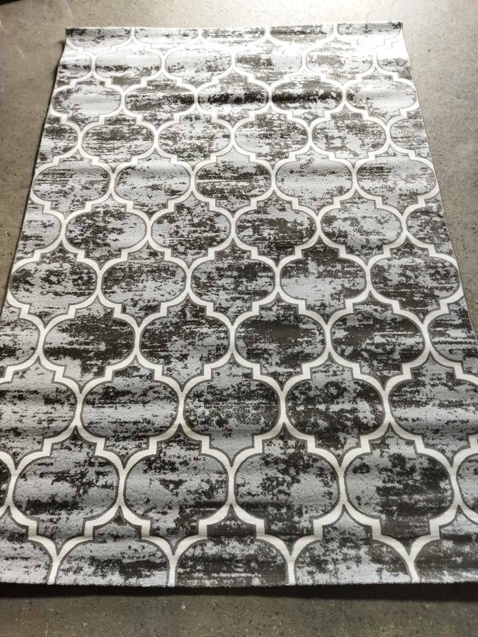 Килим рельєфний 2.5x3.5 Туреччина сірий