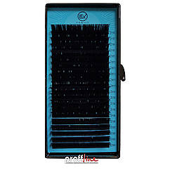 Вії для нарощування LEX чорні 0.10 D 12 мм