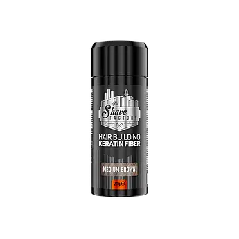 Пудра для залисин The Shave Factory Hair Building Keratin Fiber Коричневий
