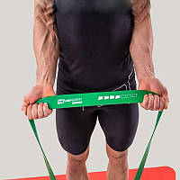 Резинка для тренировок и фитнеса из прочного латекса 23-57 кг Hop-Sport green