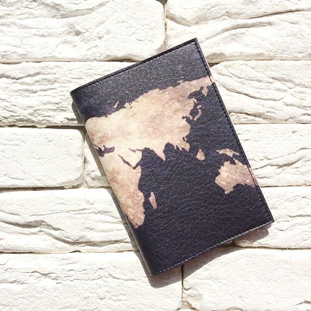 Обкладинка для паспорта Земля (чорний), фото 1