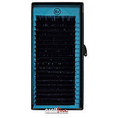 Вії для нарощування LEX чорні 0.10 D 13 мм