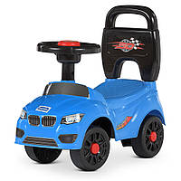 Детская каталка-толокар BMW с сигналом на руле и скрытым багажником Bambi QX-3399-2-4 Синий