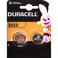 Плоские батарейки 3V для часов в виде таблетки Duracell DL/CR 2025 на блистере 2 шт 045514/500 в упаковке 4 шт