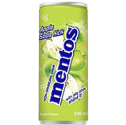 Mentos Drink Apple Безалкогольний напій зі смаком яблука з шматочками желе 240ml