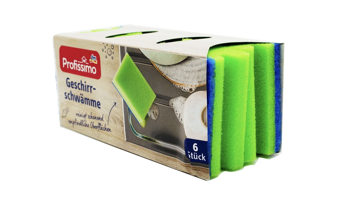 Губки для кухні dm Profissimo Geschirr schwamme, 6 шт.