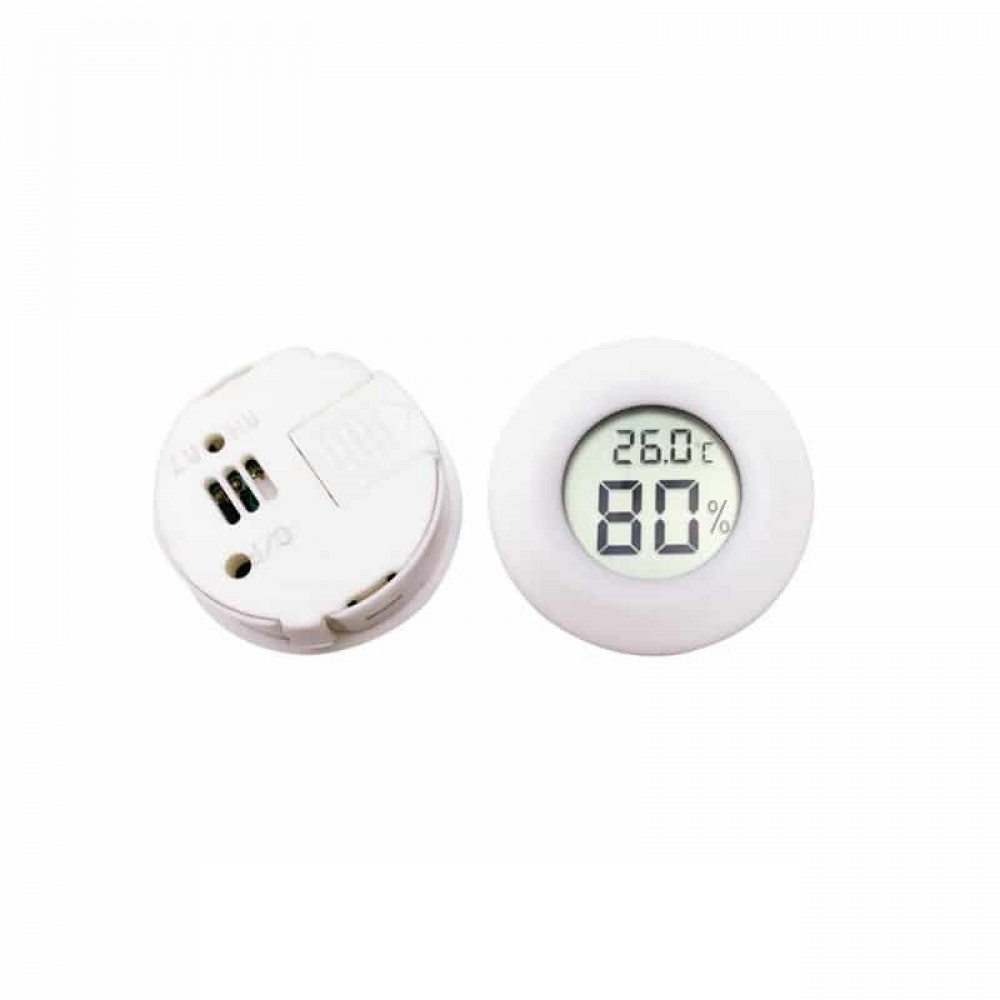 Цифровий годинник із термометром та гігрометром Ring clock White, фото 1