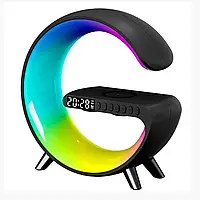 Настольная смарт лампа-ночник G-Smart RGB 15W Light Sound Machine с беспроводной зарядкой и Bluetooth-колонка