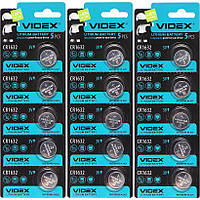 Плоские батарейки 3V в виде таблетки Videx 1632 на блистере 5 шт V-291635 в упаковке 20 шт