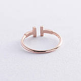 Кільце "Tina" в червоному золоті к05179, фото 6
