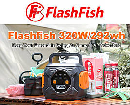 Зарядна станція Flashfish Portable Power Station A301 320W Solar Generator 292Wh 80000mAh, фото 3